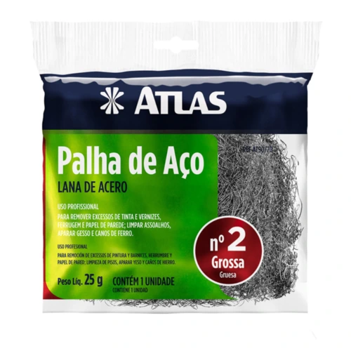 PALHA DE ACO ATLAS AT90/70 GROSSA N.02