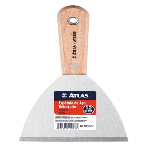 ESPATULA DE ACO REFORCADO 120MM AT6555/12 ATLAS