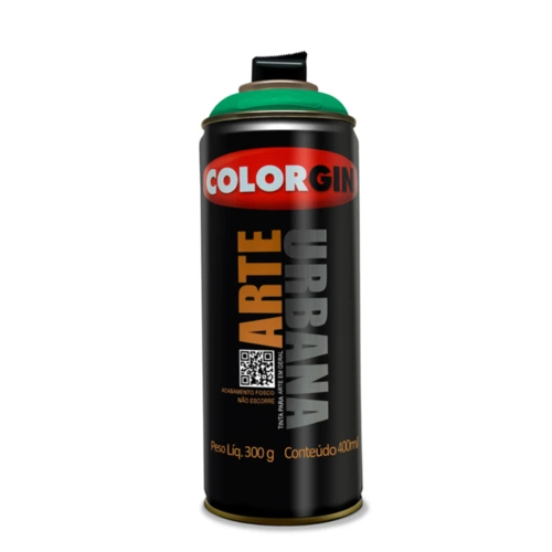SPRAY ARTE URBANA 906 VERDE BANDEIRA COLORGIN