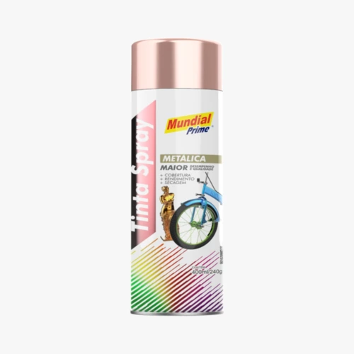 SPRAY MUNDIAL PRIME METALICA ROSE GOLD 400ML