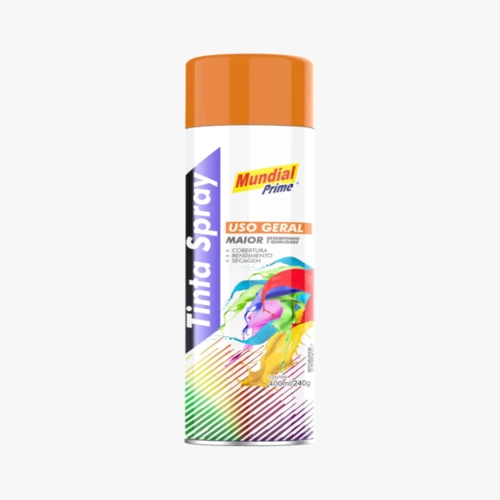 SPRAY MUNDIAL PRIME UG LARANJA 400ML