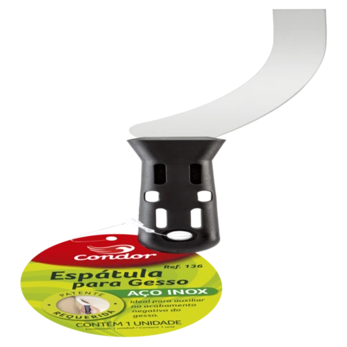 ESPATULA CANTO GESSO ACO CARB 136 CONDOR