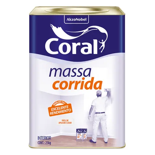 MASSA CORRIDA CORAL 25KG