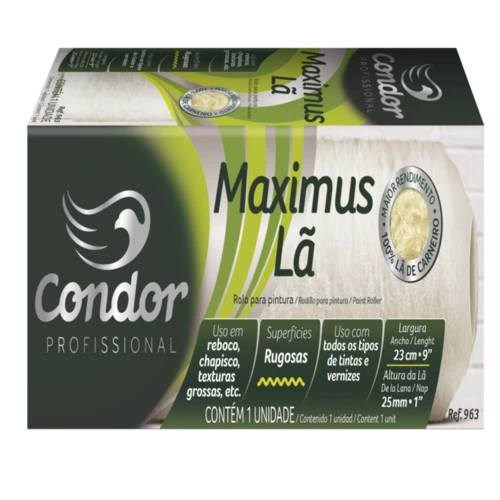 ROLO DE LA 963 P/PINT SEM SUP MAXIMUS CONDOR